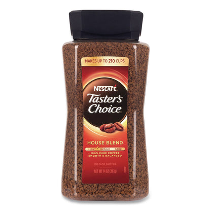 Nescafé® Taster's Choice House Blend Instant Coffee, 14 oz Bottle (GRR22002632)