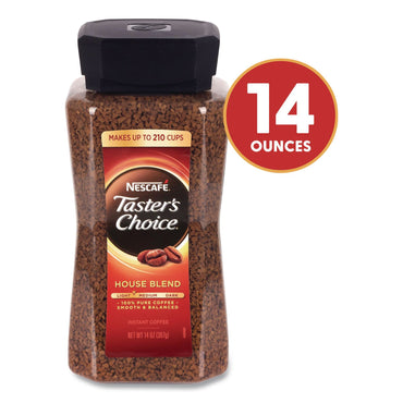 Nescafé® Taster's Choice House Blend Instant Coffee, 14 oz Bottle (GRR22002632)