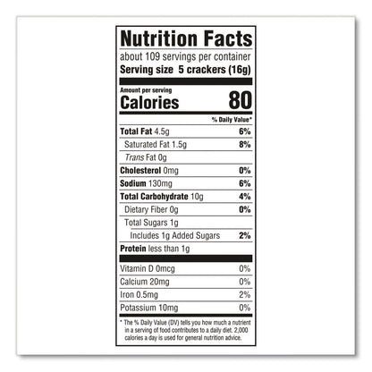 Nabisco® Original Crackers, Buttery, 18 Individually Wrapped Sleeves, 3 lb Box, 1 Box/Carton (GRR22002636)