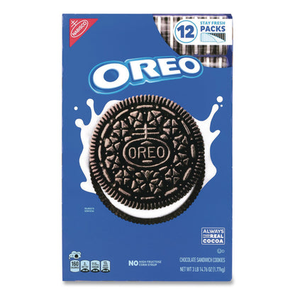 Nabisco® Cookies, Chocolate, 12 Individually Wrapped Sleeves, 3 lb 14.67 oz Box, 1 Box/Carton (GRR22002637)