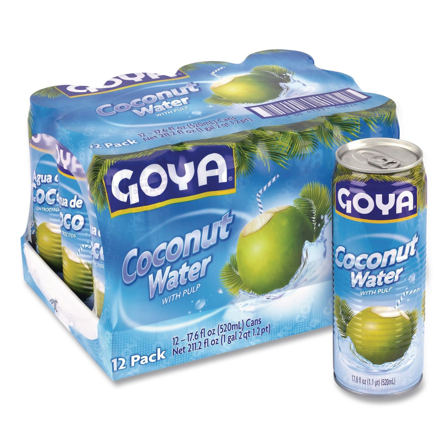 Goya® Coconut Water, Coconut, 17 oz Bottle, 12/Carton (GRR22002657)
