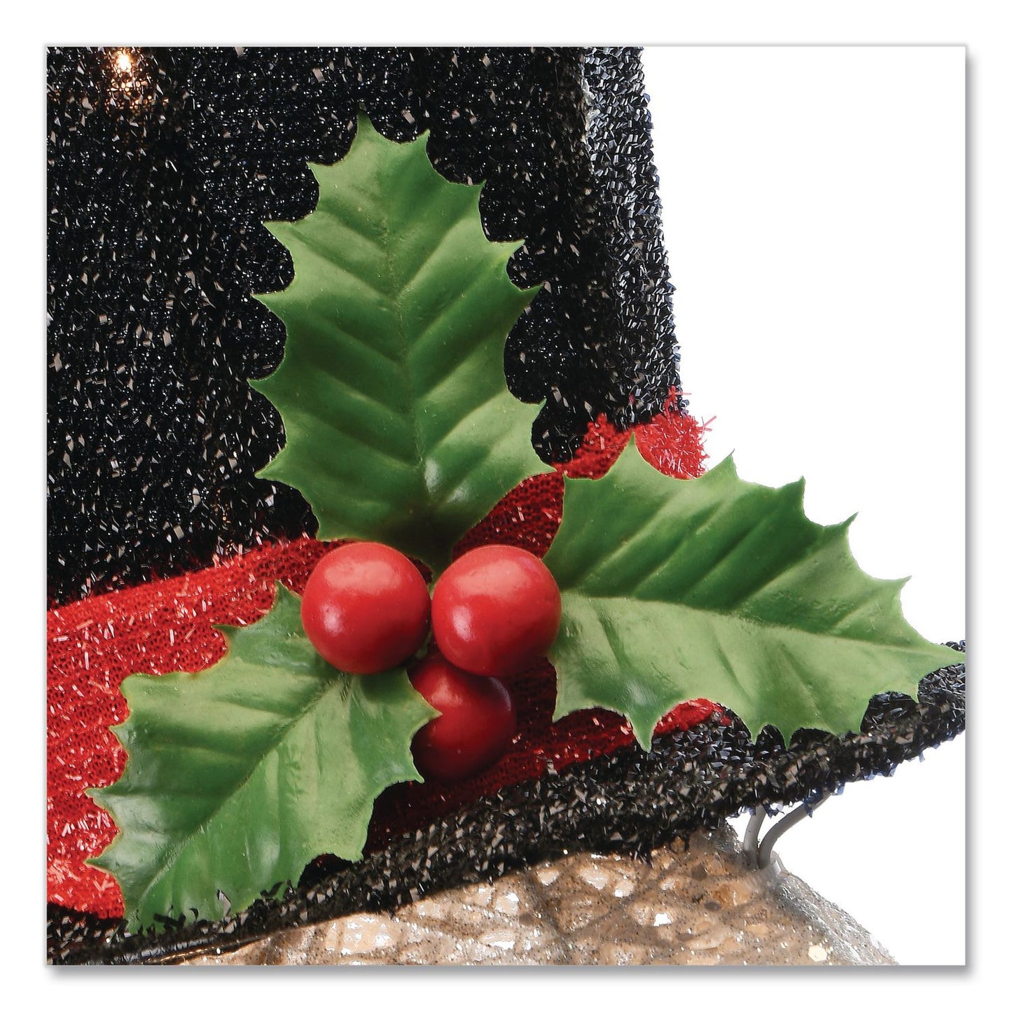 National Tree Company® Snowman Decoration, AC Powered, Cool White LED Lights, 13.5" x 27.5" x 48", White (NTTDF070114C)