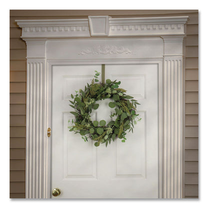 National Tree Company® Eucalyptus and Baby's Breath Spring Wreath, 22" Diameter x 5" h, Green (NTTDL8765F22213)