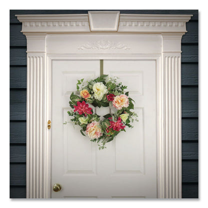 National Tree Company® Mixed Garden Flowers Spring Wreath, 22" Diameter x 5"h, Pink (NTTDL8765F22217)