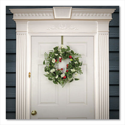 National Tree Company® Petunia and Strawberry Wreath, 22" Diameter x 5"h, White (NTTDS69S21G9324)