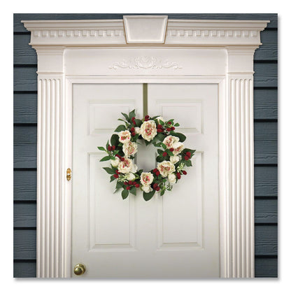 National Tree Company® Peony and Raspberry Wreath, 22" Diameter x 5"h, Beige (NTTDS69S21G9435)