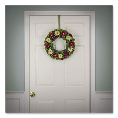 National Tree Company® Red and Cream Floral Wreath, 18" x 18" x 3.93", Red (NTTEG79B0027181)