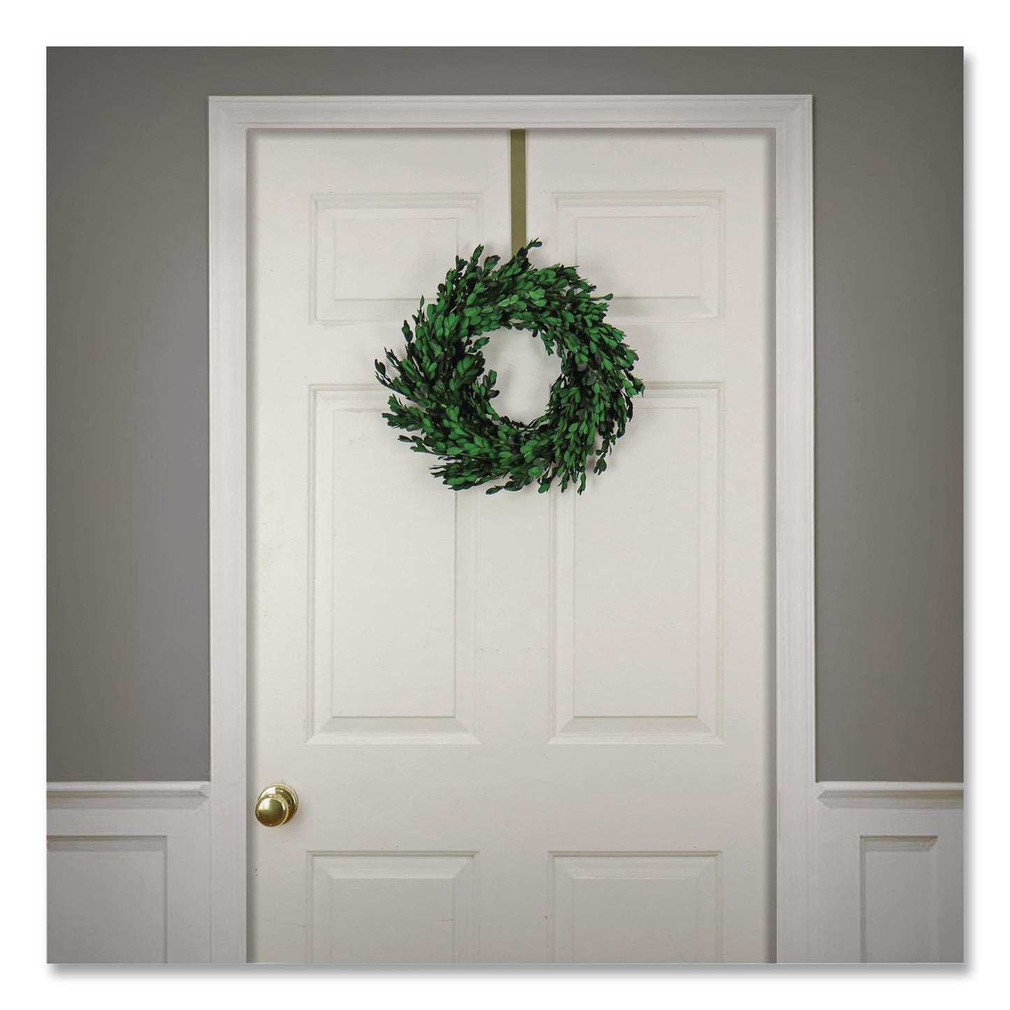 National Tree Company® Spring Boxwood Wreath, 18" x 18" x 3.93", Green (NTTEG79MH187181)