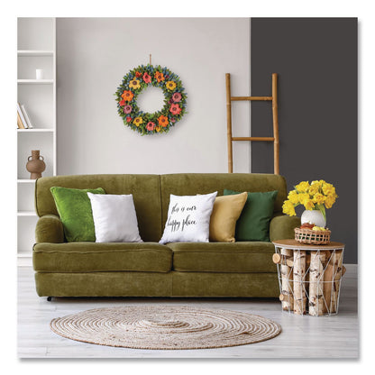 National Tree Company® Spring Wreath, 18.1" x 18.1" x 3.9", Assorted Colors (NTTEG7919B01231)