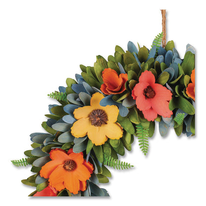 National Tree Company® Spring Wreath, 18.1" x 18.1" x 3.9", Assorted Colors (NTTEG7919B01231)
