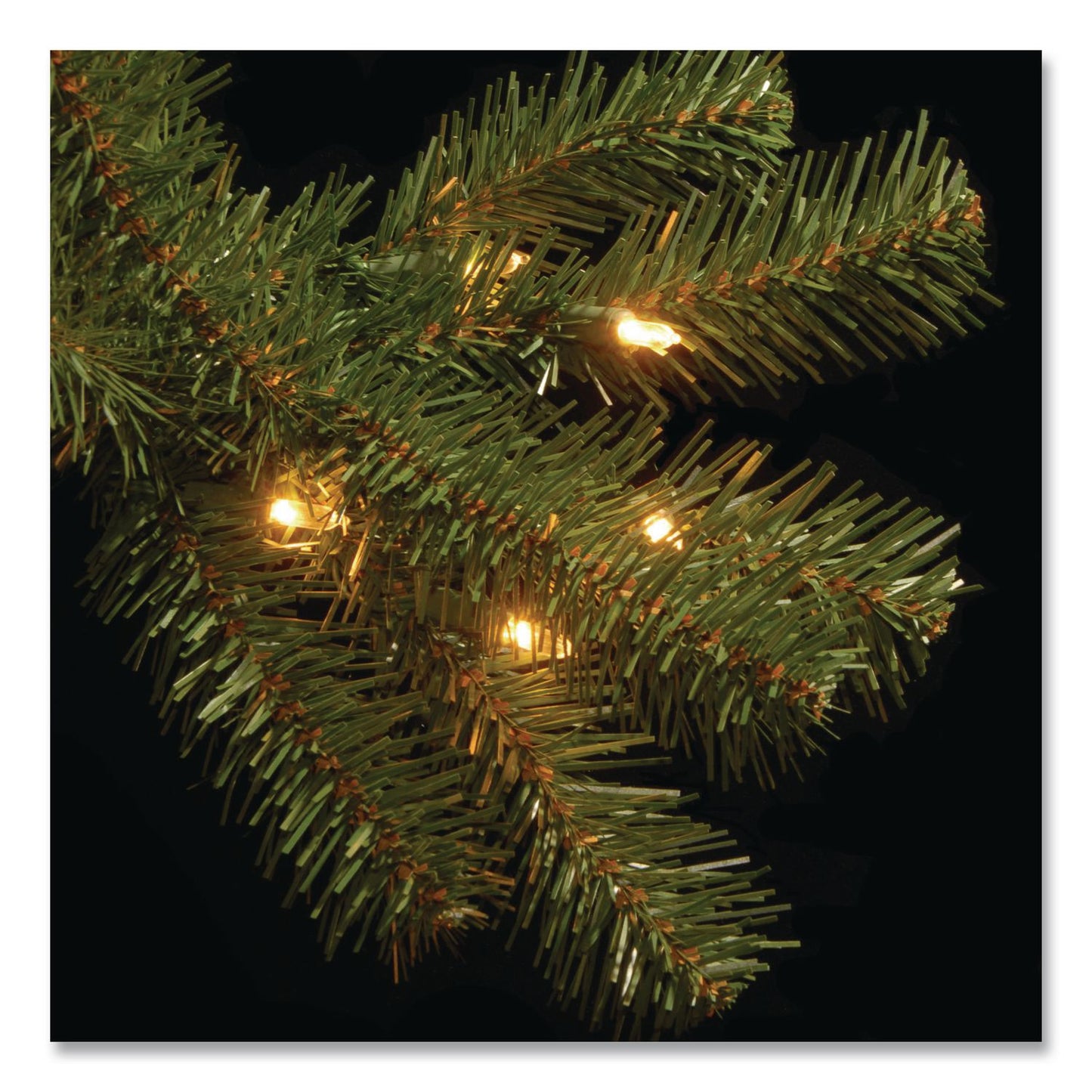 National Tree Company® Pre-Lit North Valley Spruce Pencil Slim Tree, 30" x 30" x 78", Green Tree, Green Tree Stand (NTTNRV735865)