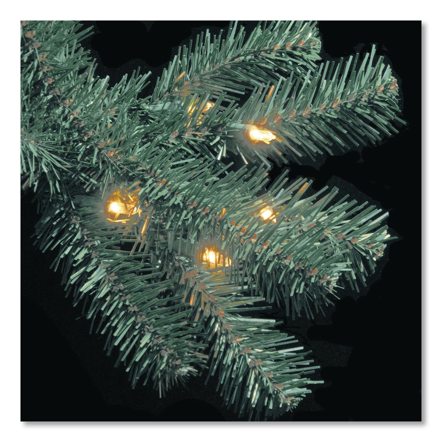 National Tree Company® Pre-Lit North Valley Spruce Blue Tree, 42" x 42" x 78", Blue Tree, Green Tree Stand (NTTNRVB730665)