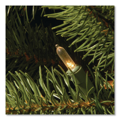 National Tree Company® Pre-Lit Downswept Douglas Fir Tree, 59" x 59" x 90", Green Tree, Green Tree Stand (NTTPEDD131275)