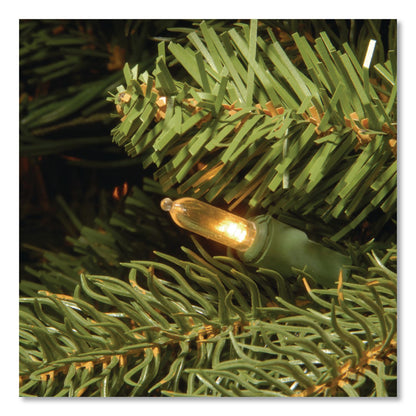 National Tree Company® Pre-Lit Jersey Fraser Fir Medium Tree, 56" x 56" x 90", Green Tree, Green Tree Stand (NTTPEJF130275)