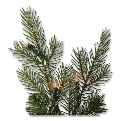 National Tree Company® Pre-Lit Nordic Spruce Medium Tree, 60" x 60" x 90", Green Tree, Green Tree Stand (NTTPENS130775)