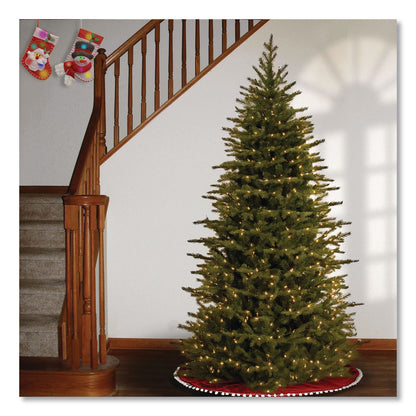 National Tree Company® Pre-Lit Nordic Spruce Slim Tree, 44" x 44" x 78", Green Tree, Green Tree Stand (NTTPENS132165)