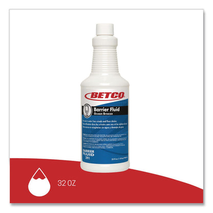 Betco® Barrier Fluid, Ocean Breeze Scent, 32 oz Bottle, 6/Carton (BET2917000)