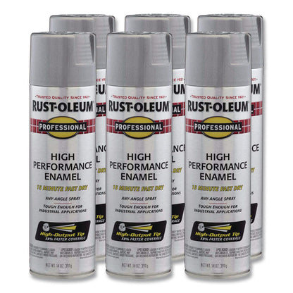 Rust-Oleum® Professional Spray Paint, Metallic Aluminum, 14 oz Aerosol Can, 6/Carton (RST7515838CT)