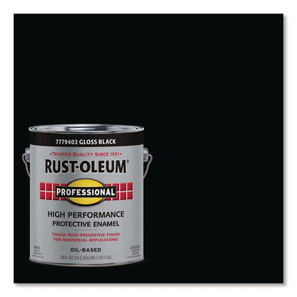 Rust-Oleum® High Performance Protective Enamel Paint, Gloss Black, 1 gal Bucket/Pail, 2/Carton (RST7779402)