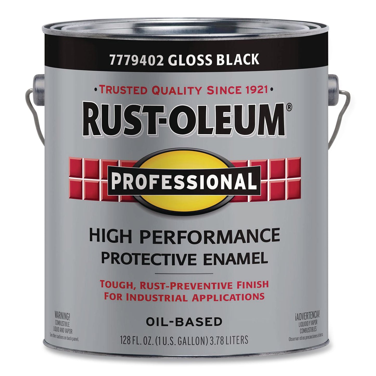 Rust-Oleum® High Performance Protective Enamel Paint, Gloss Black, 1 gal Bucket/Pail, 2/Carton (RST7779402)