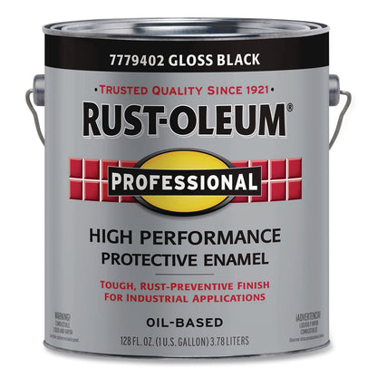 Rust-Oleum® High Performance Protective Enamel Paint, Gloss Black, 1 gal Bucket/Pail, 2/Carton (RST7779402)