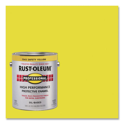 Rust-Oleum® High Performance Protective Enamel Paint, Gloss Safety Yellow, 1 gal Bucket/Pail, 2/Carton (RST7543402)