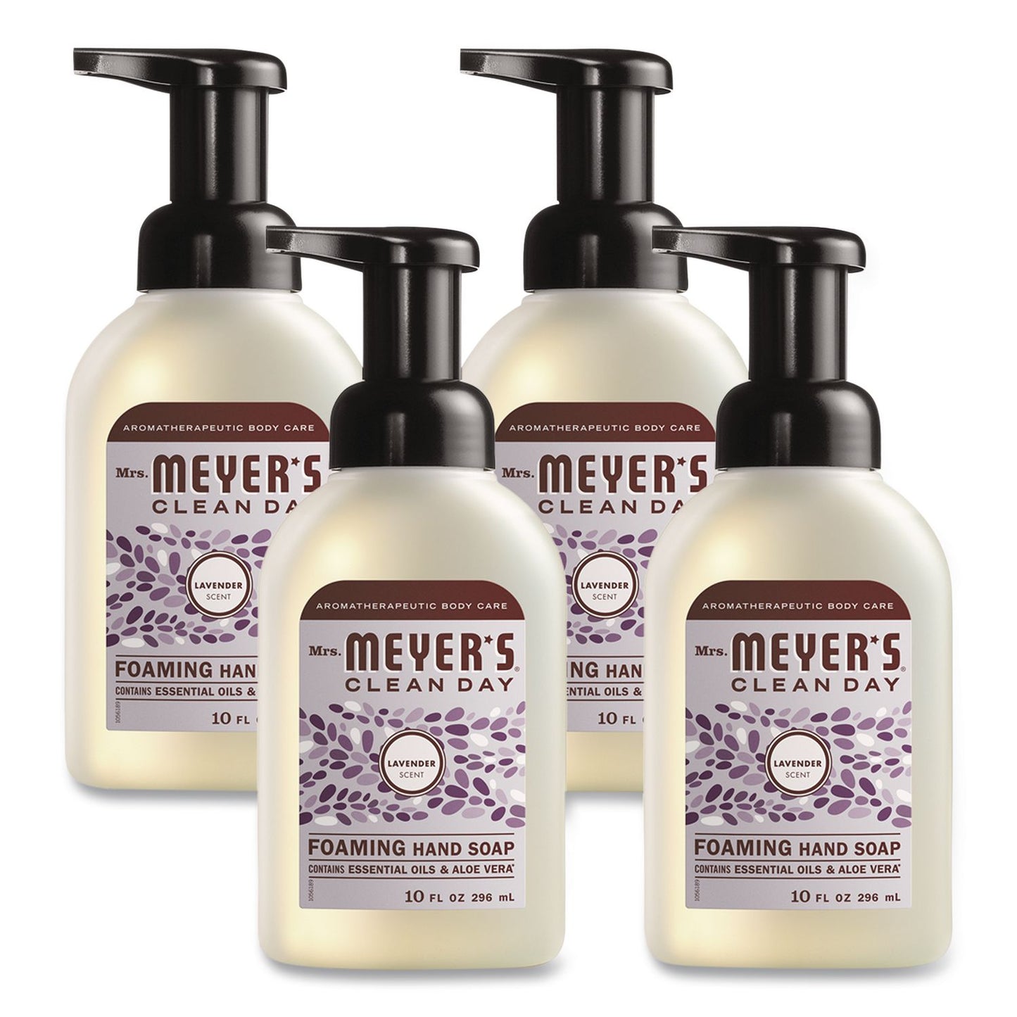 Mrs. Meyer's® Clean Day Foaming Hand Soap, Lavender Scent, 10 oz, 4/Carton (SJN379557)