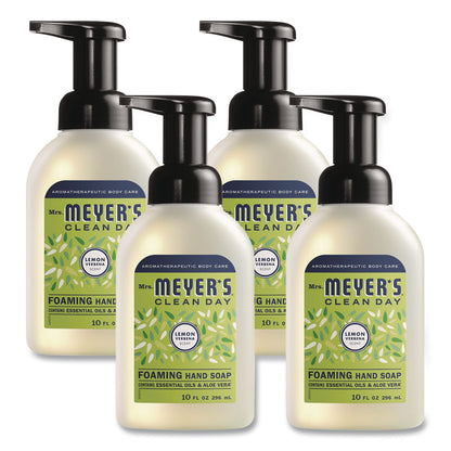 Mrs. Meyer's® Clean Day Foaming Hand Soap, Lemon Scent, 10 oz, 4/Carton (SJN383417)