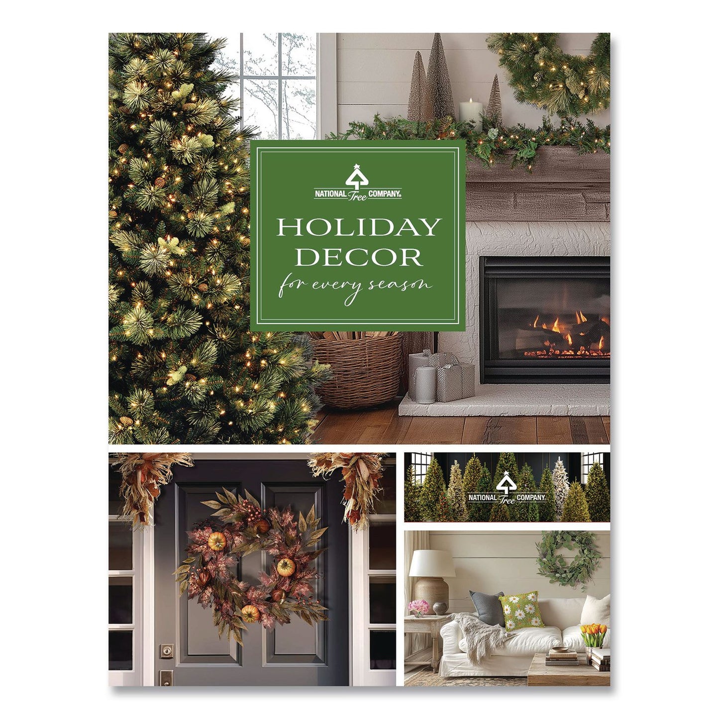 National Tree Company® Pre-Lit Glittery Pine Gold Garland, AC Powered, Clear Incandescent Lights, 108" Long, Green (NTTGPG33419A)