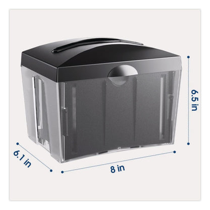 Morcon Tissue Valay Table Top Napkin Dispenser, 6 x 6.5 x 8, Black (MORNT222)