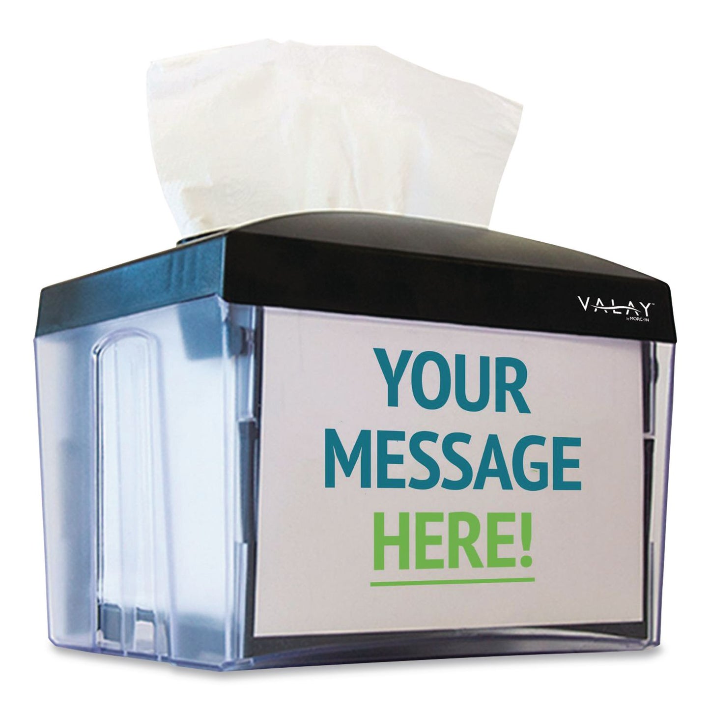 Morcon Tissue Valay Table Top Napkin Dispenser, 6 x 6.5 x 8, Black (MORNT222)