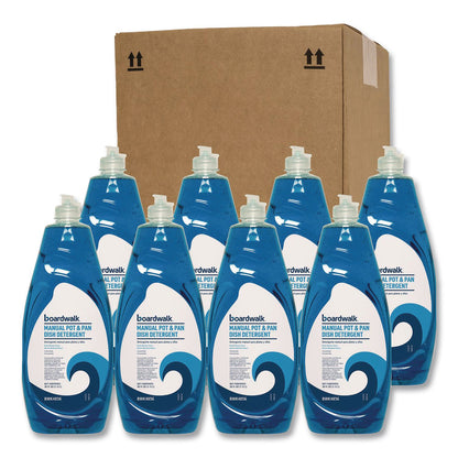 Boardwalk® Manual Pot and Pan Dish Detergent, Fresh Breeze Scent, 38 oz Bottle, 8/Carton (BWK4856)