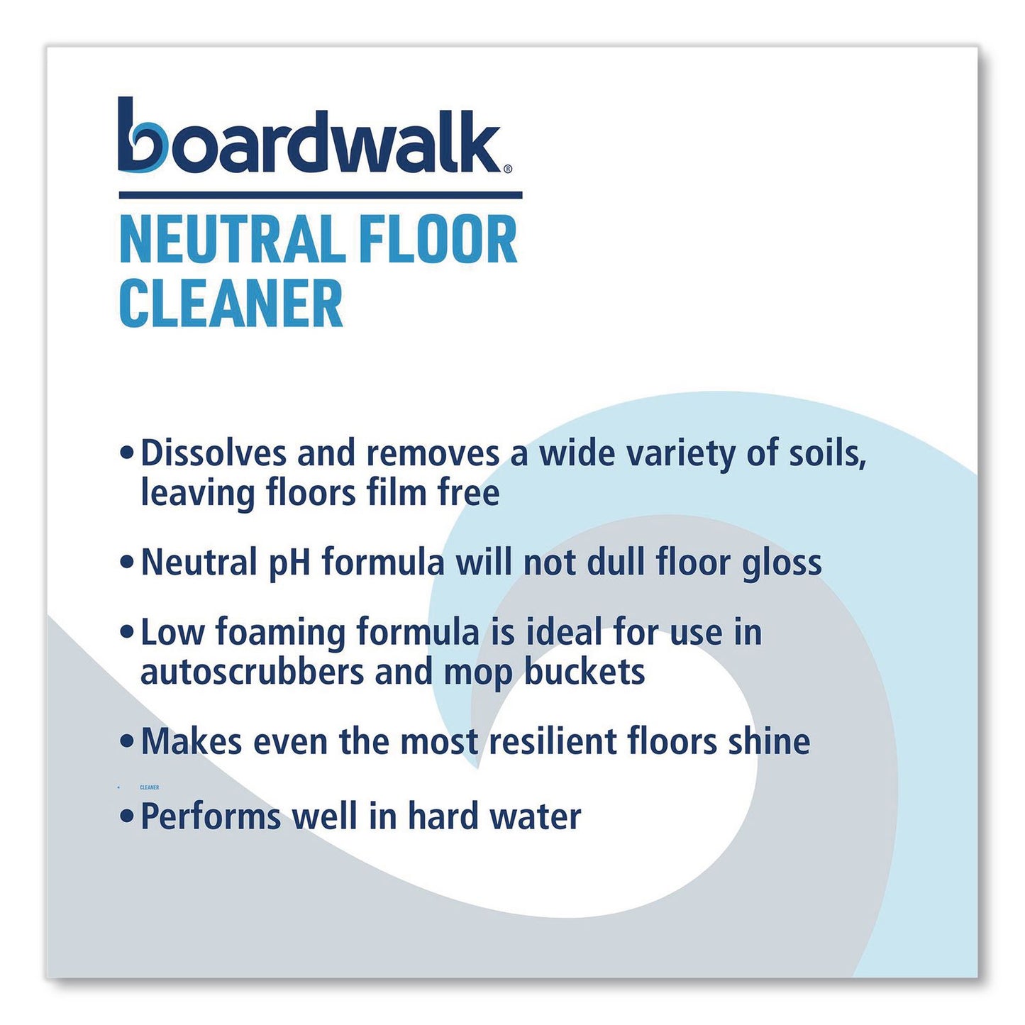Boardwalk® Neutral Floor Cleaner, Lemon Scent, 1 gal Bottle, 4/Carton (BWK4855)