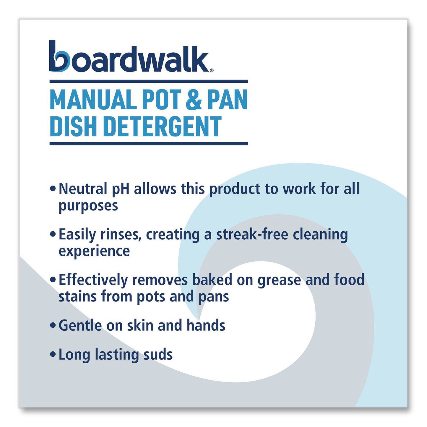 Boardwalk® Manual Pot and Pan Dish Detergent, Fresh Breeze Scent, 38 oz Bottle, 8/Carton (BWK4856)
