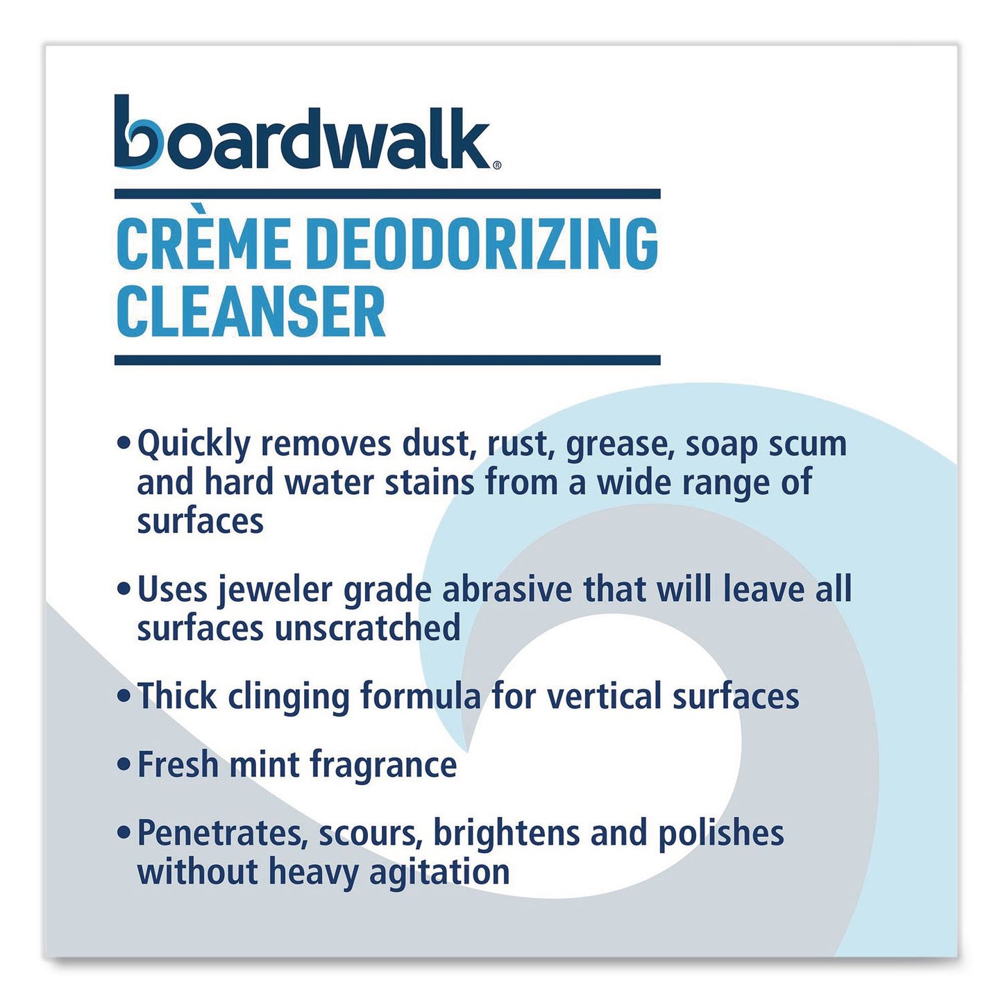 Boardwalk® Creme Deodorizing Cleanser, Mint Scent, 32 oz Bottle, 12/Carton (BWK4849)