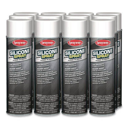 Sprayway® Silicone Spray, 20 oz Can, 12/Carton (CGCSW945)