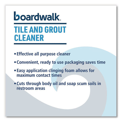 Boardwalk® Tile and Grout Cleaner, Minted Evergreen Scent, 32 oz Bottle, 12/Carton (BWK4846)