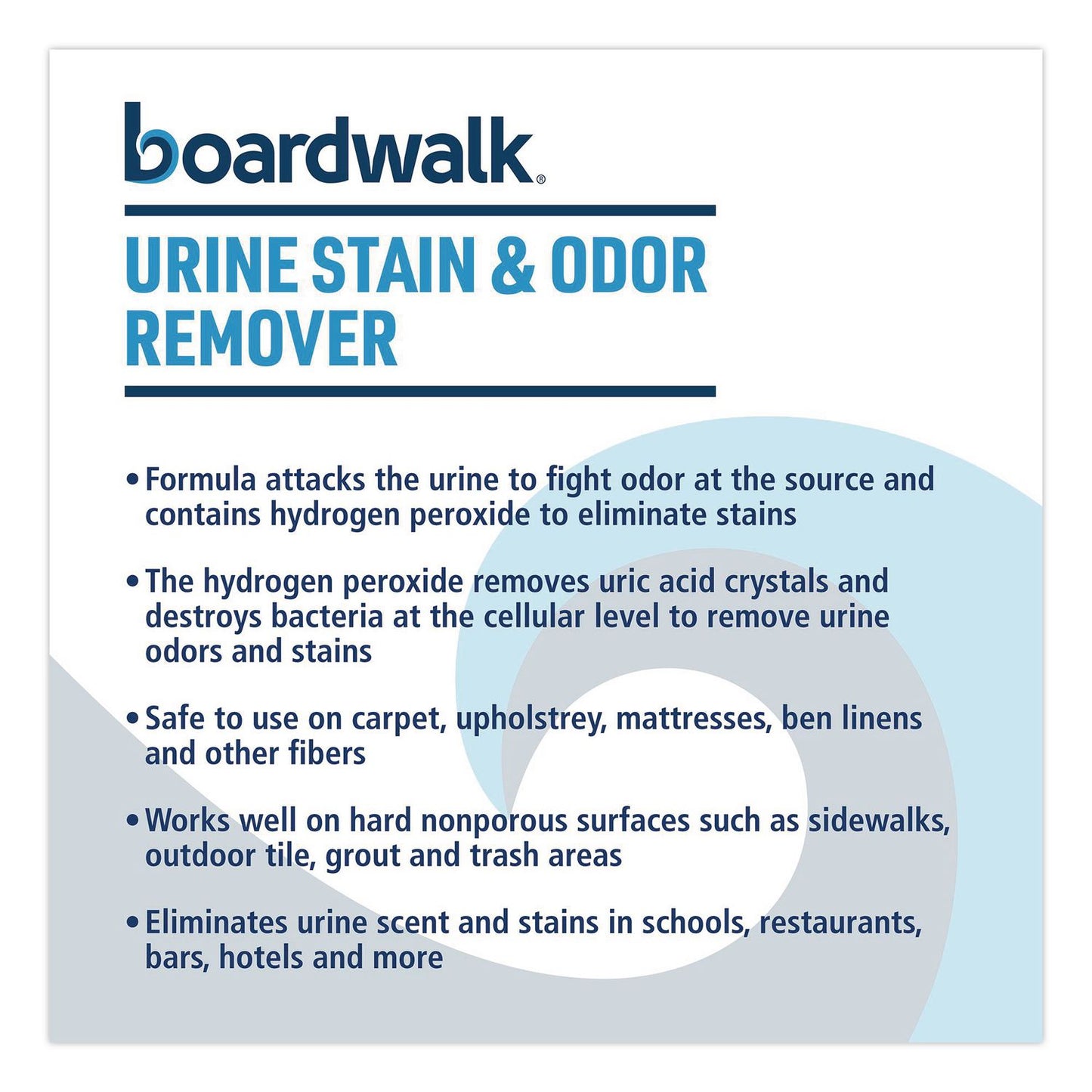 Boardwalk® Urine Stain and Odor Remover, Fresh Mint Scent, 32 oz, 12/Carton (BWK4835)