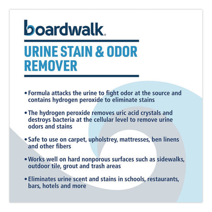 Boardwalk® Urine Stain and Odor Remover, Fresh Mint Scent, 32 oz, 12/Carton (BWK4835)