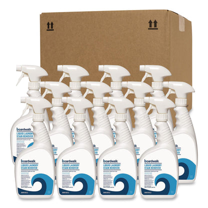 Boardwalk® Liquid Laundry Stain Remover, Fresh and Clean Scent, 32 oz Bottle, 6/Carton (BWK4852)