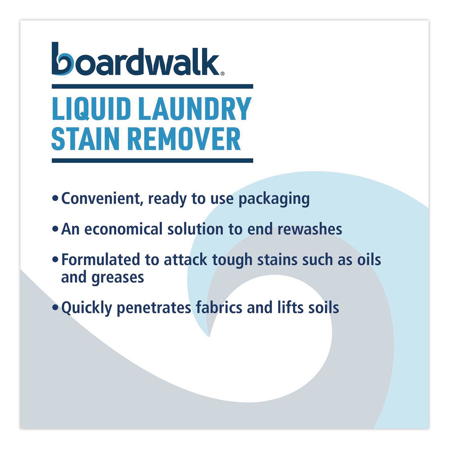 Boardwalk® Liquid Laundry Stain Remover, Fresh and Clean Scent, 32 oz Bottle, 6/Carton (BWK4852)