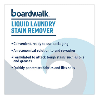 Boardwalk® Liquid Laundry Stain Remover, Fresh and Clean Scent, 32 oz Bottle, 6/Carton (BWK4852)