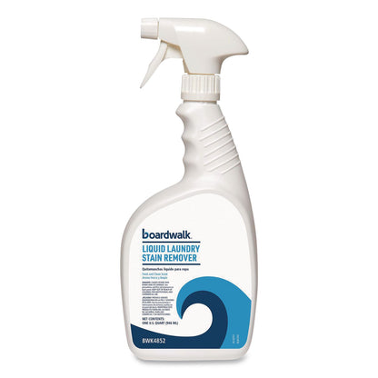 Boardwalk® Liquid Laundry Stain Remover, Fresh and Clean Scent, 32 oz Bottle, 6/Carton (BWK4852)