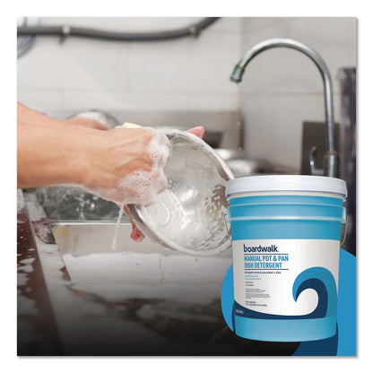 Boardwalk® Manual Pot and Pan Dish Detergent, Fresh Breeze Scent, 5 gal Pail (BWK4858)