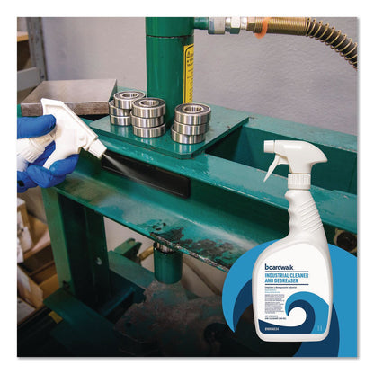 Boardwalk® Industrial Cleaner and Degreaser, Spearmint Scent, 32 oz Bottle, 12/Carton (BWK4834)