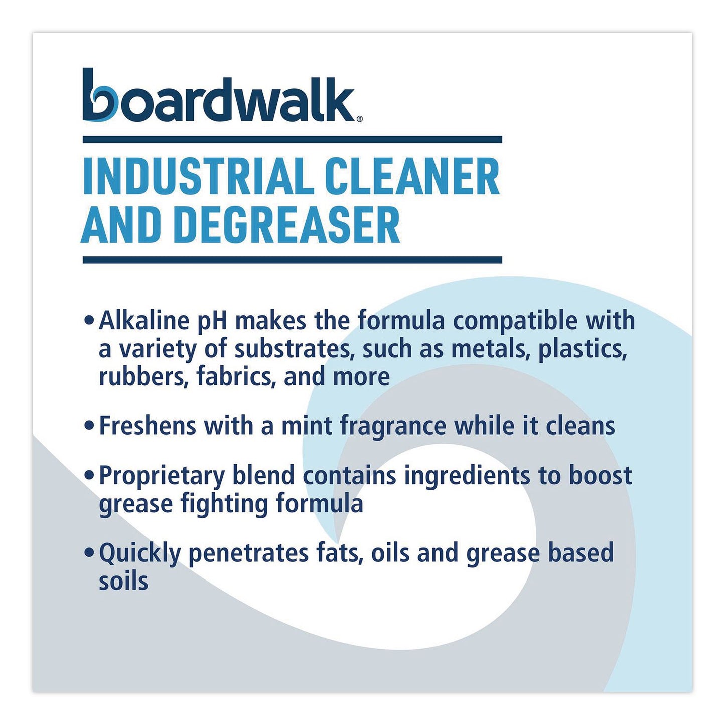 Boardwalk® Industrial Cleaner and Degreaser, Spearmint Scent, 32 oz Bottle, 12/Carton (BWK4834)