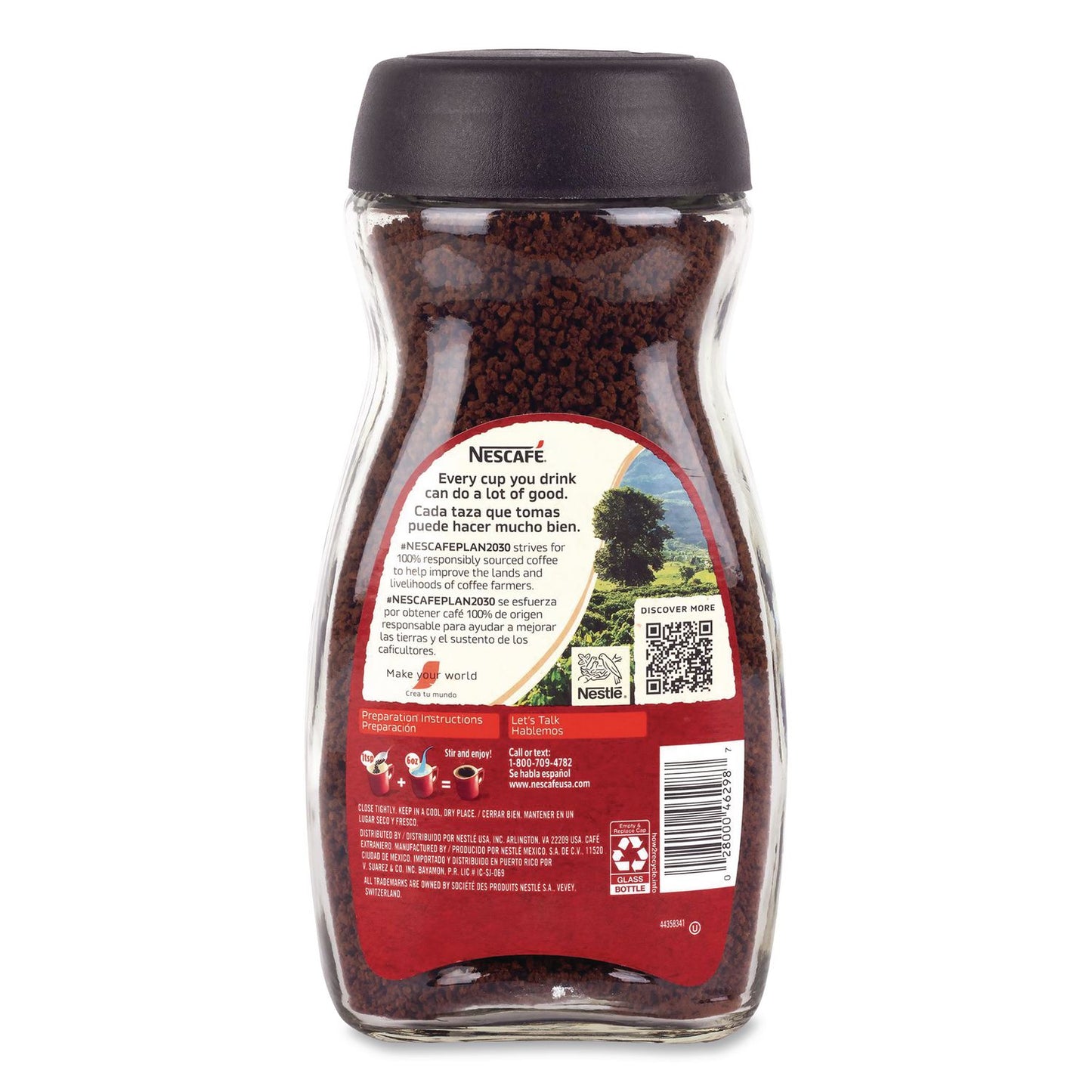 Nescafé® Clasico Dark Roast Instant Coffee, 21 oz Jar, 2/Carton (GRR22002635)