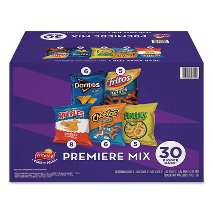 Frito-Lay Premiere Mix Variety Pack, Assorted Flavors, Assorted Sizes, 30 Bags/Carton (GRR22002670)