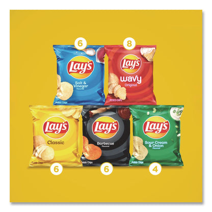 Frito-Lay Potato Chip Variety Mix, Assorted Flavors, 1.5 oz Bag, 30 Bags/Carton (GRR22002672)