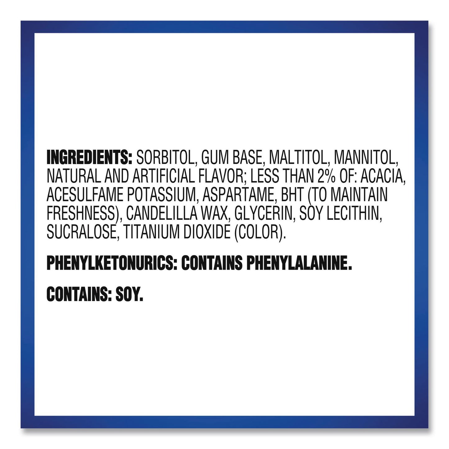 Dentyne Ice® Sugarless Gum, Peppermint Flavor, 16 Pieces/Pack, 12 Packs/Carton (GRR22002647)
